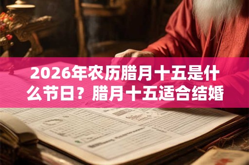 2026年农历腊月十五是什么节日？腊月十五适合结婚吗？