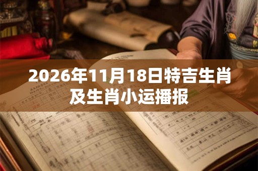 2026年11月18日特吉生肖及生肖小运播报
