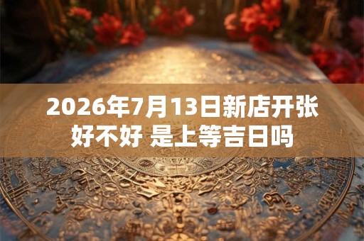 2026年7月13日新店开张好不好 是上等吉日吗