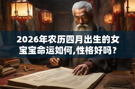 2026年农历四月出生的女宝宝命运如何,性格好吗? 2026年农历四月出生的女宝宝命运如何,性格好吗?