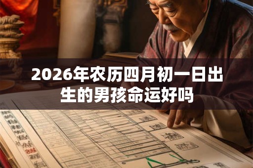 2026年农历四月初一日出生的男孩命运好吗