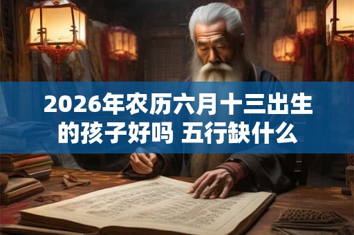 2026年农历六月十三出生的孩子好吗 五行缺什么