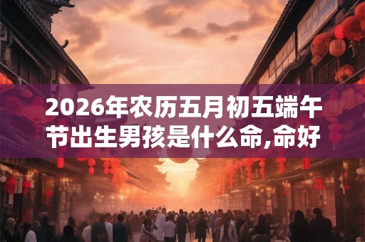 2026年农历五月初五端午节出生男孩是什么命,命好不好？