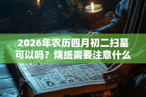 2026年农历四月初二扫墓可以吗？烧纸需要注意什么？