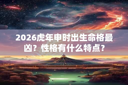 2026虎年申时出生命格最凶？性格有什么特点？