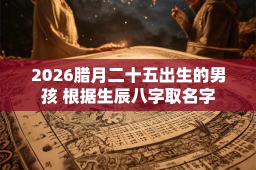 2026腊月二十五出生的男孩 根据生辰八字取名字 2026腊月二十五出生的男孩 根据生辰八字取名字