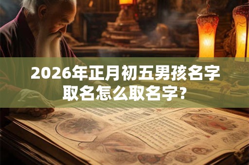 2026年正月初五男孩名字取名怎么取名字？