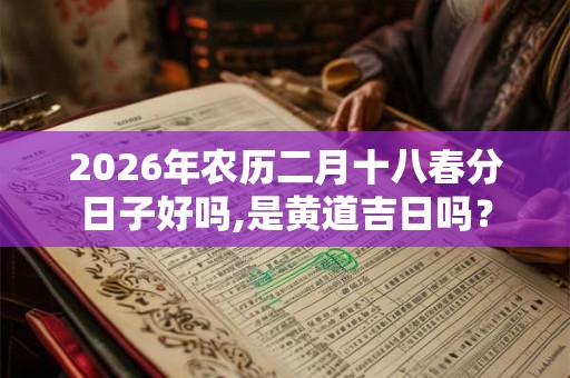 2026年农历二月十八春分日子好吗,是黄道吉日吗? 2026年农历二月十八春分日子好吗,是黄道吉日吗?