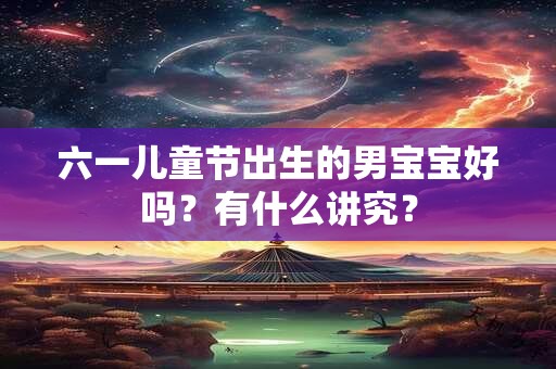 六一儿童节出生的男宝宝好吗？有什么讲究？