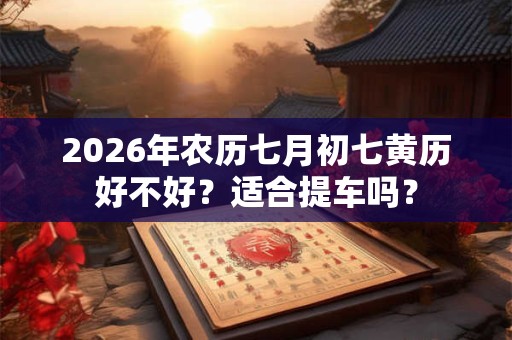 2026年农历七月初七黄历好不好？适合提车吗？