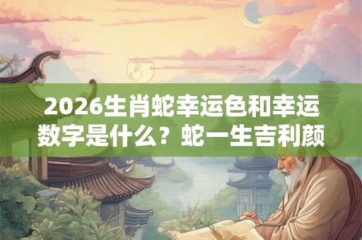 2026生肖蛇幸运色和幸运数字是什么？蛇一生吉利颜色数字查询