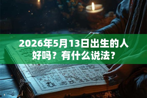 2026年5月13日出生的人好吗？有什么说法？