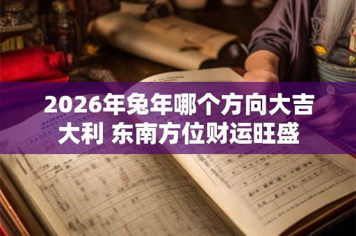 2026年兔年哪个方向大吉大利 东南方位财运旺盛 2026年兔年哪个方向大吉大利 东南方位财运旺盛
