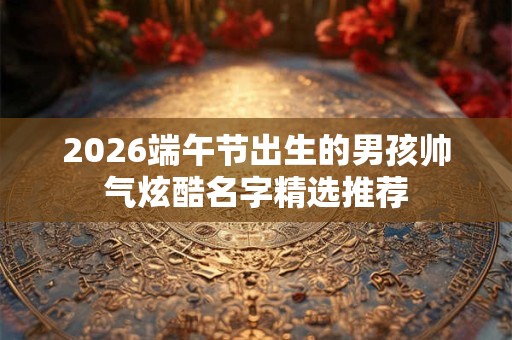 2026端午节出生的男孩帅气炫酷名字精选推荐