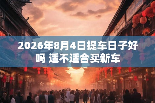 2026年8月4日提车日子好吗 适不适合买新车 2026年8月4日提车日子好吗 适不适合买新车