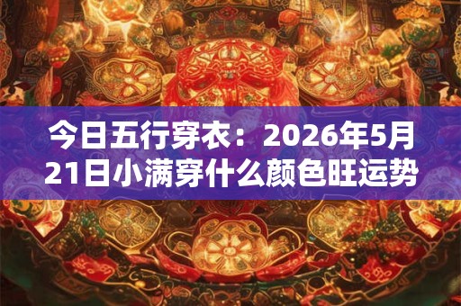 今日五行穿衣：2026年5月21日小满穿什么颜色旺运势