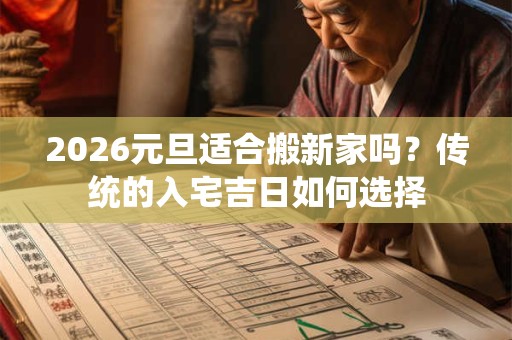 2026元旦适合搬新家吗？传统的入宅吉日如何选择