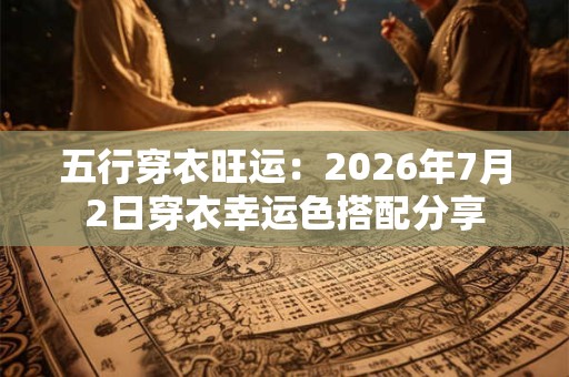 五行穿衣旺运：2026年7月2日穿衣幸运色搭配分享
