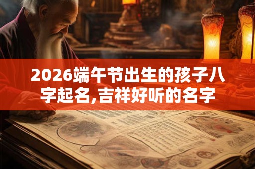 2026端午节出生的孩子八字起名,吉祥好听的名字