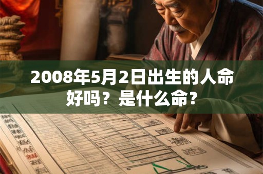 2008年5月2日出生的人命好吗？是什么命？
