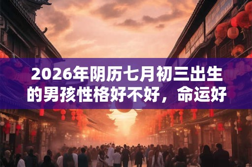 2026年阴历七月初三出生的男孩性格好不好,命运好不好? 2026年阴历七月初三出生的男孩性格好不好,命运好不好?