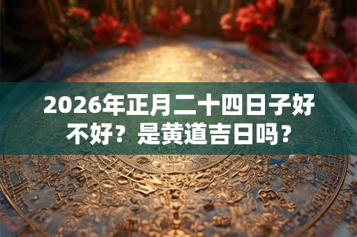 2026年正月二十四日子好不好?是黄道吉日吗? 2026年正月二十四日子好不好?是黄道吉日吗?