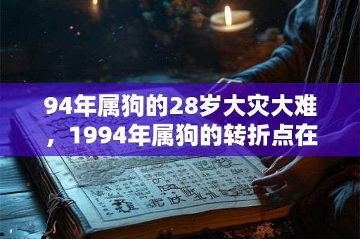 94年属狗的28岁大灾大难，1994年属狗的转折点在哪？
