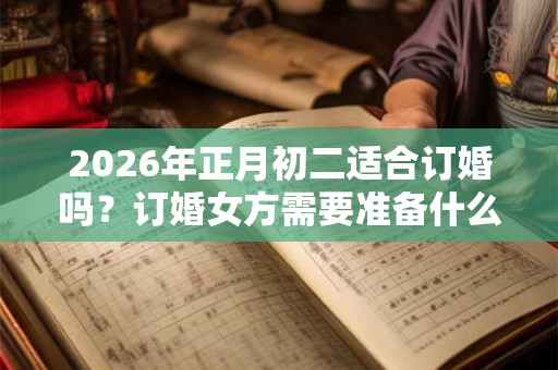 2026年正月初二适合订婚吗？订婚女方需要准备什么？