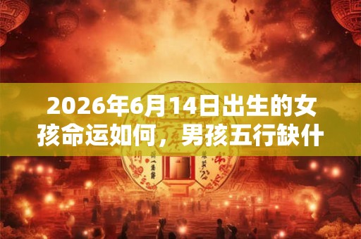 2026年6月14日出生的女孩命运如何，男孩五行缺什么