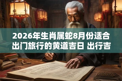 2026年生肖属蛇8月份适合出门旅行的黄道吉日 出行吉日推荐