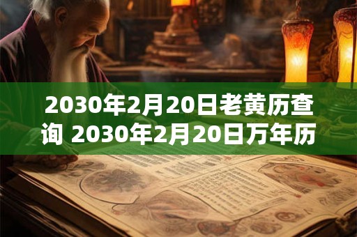2030年2月20日老黄历查询 2030年2月20日万年历黄道吉日