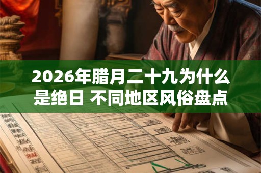 2026年腊月二十九为什么是绝日 不同地区风俗盘点