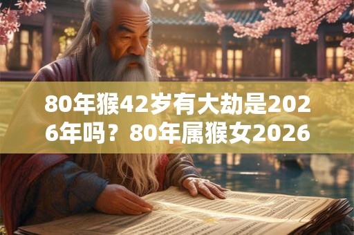 80年猴42岁有大劫是2026年吗？80年属猴女2026年财运如何？