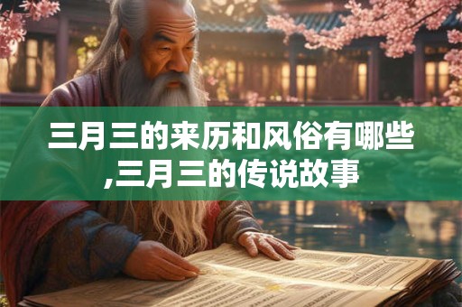 三月三的来历和风俗有哪些,三月三的传说故事