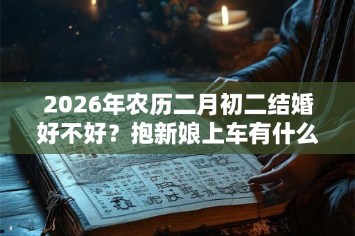 2026年农历二月初二结婚好不好？抱新娘上车有什么讲究？