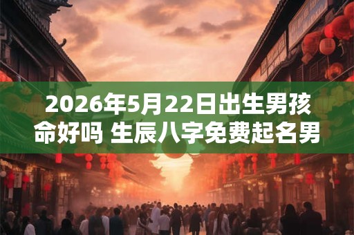 2026年5月22日出生男孩命好吗 生辰八字免费起名男孩