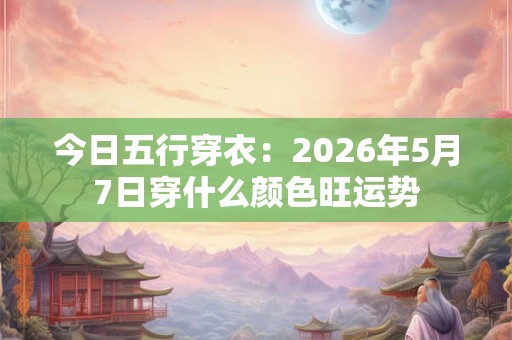 今日五行穿衣：2026年5月7日穿什么颜色旺运势
