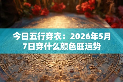 今日五行穿衣：2026年5月7日穿什么颜色旺运势