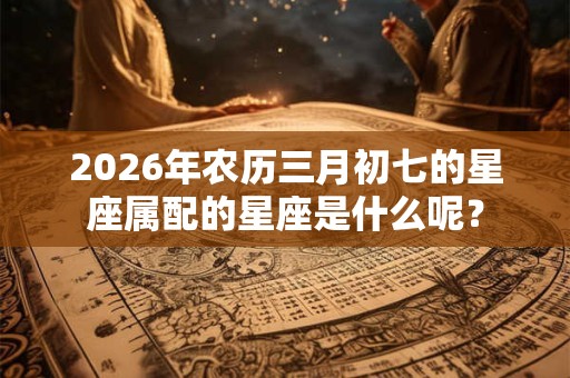 2026年农历三月初七的星座属配的星座是什么呢？