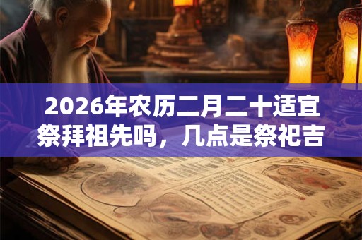 2026年农历二月二十适宜祭拜祖先吗,几点是祭祀吉时? 2026年农历二月二十适宜祭拜祖先吗,几点是祭祀吉时?