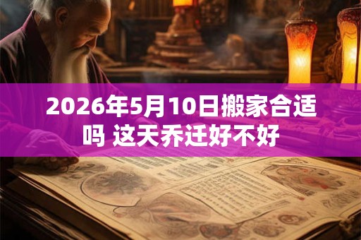 2026年5月10日搬家合适吗 这天乔迁好不好