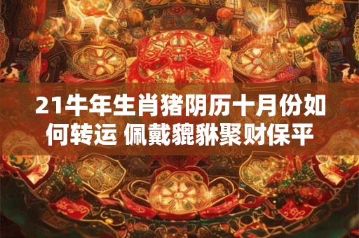21牛年生肖猪阴历十月份如何转运 佩戴貔貅聚财保平安