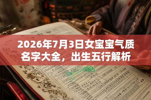 2026年7月3日女宝宝气质名字大全，出生五行解析