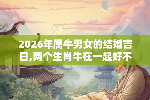 2026年属牛男女的结婚吉日,两个生肖牛在一起好不好