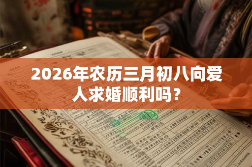2026年农历三月初八向爱人求婚顺利吗? 2026年农历三月初八向爱人求婚顺利吗?
