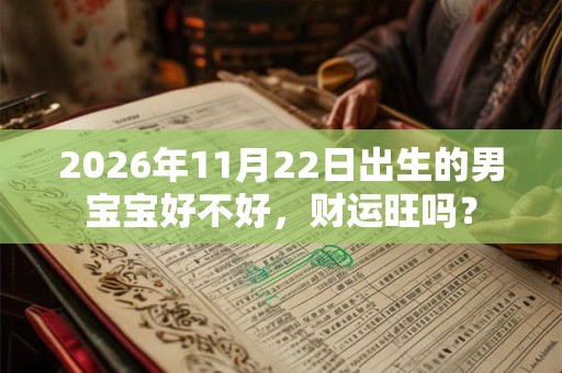 2026年11月22日出生的男宝宝好不好,财运旺吗? 2026年11月22日出生的男宝宝好不好,财运旺吗?