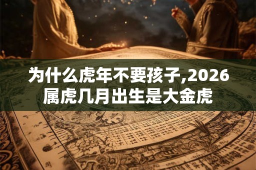 为什么虎年不要孩子,2026属虎几月出生是大金虎