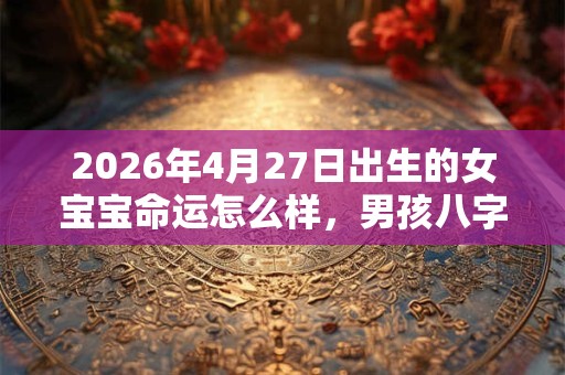 2026年4月27日出生的女宝宝命运怎么样,男孩八字五行命运 2026年4月27日出生的女宝宝命运怎么样,男孩八字五行命运