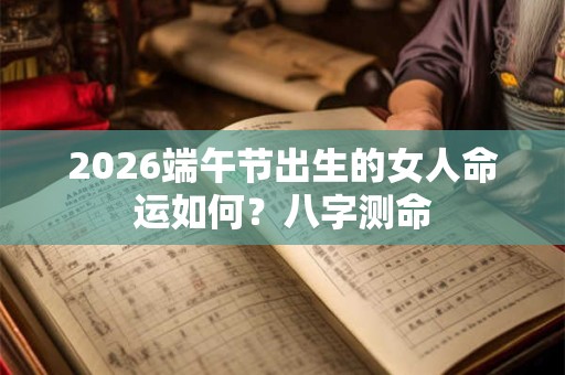 2026端午节出生的女人命运如何？八字测命