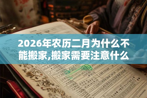 2026年农历二月为什么不能搬家,搬家需要注意什么？